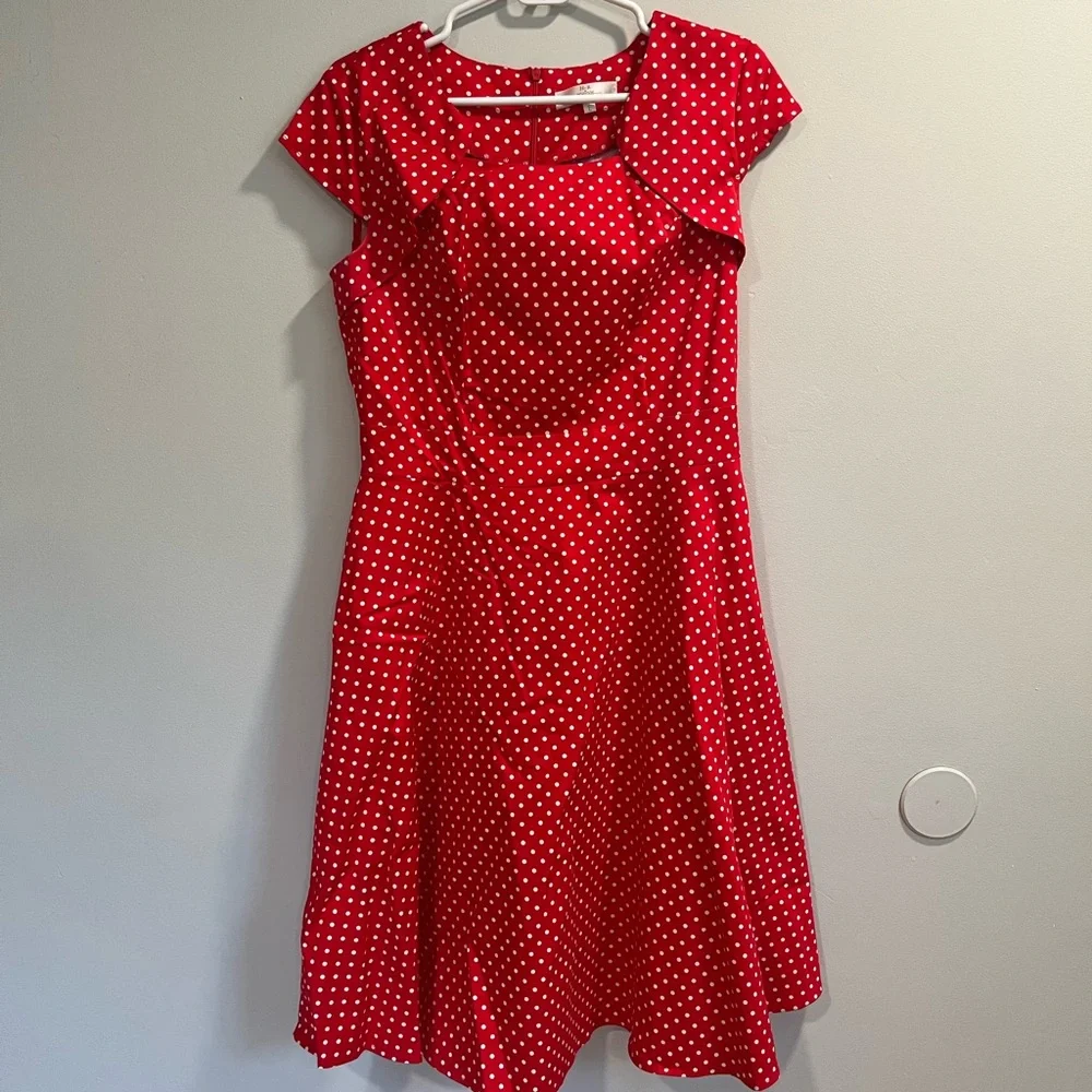 Homrain Women's 1950s Retro Vintage A-Line Cap Sleeve Cocktail Swing Party Dress - Picture 1 of 6